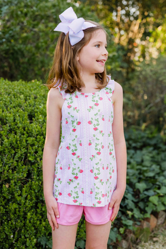 Sloane Short Set, Berry Sweet (Ready to Ship)
