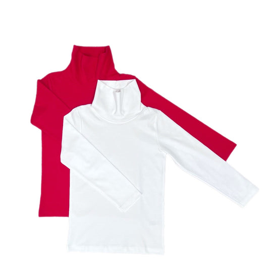 Pima Turtleneck, White