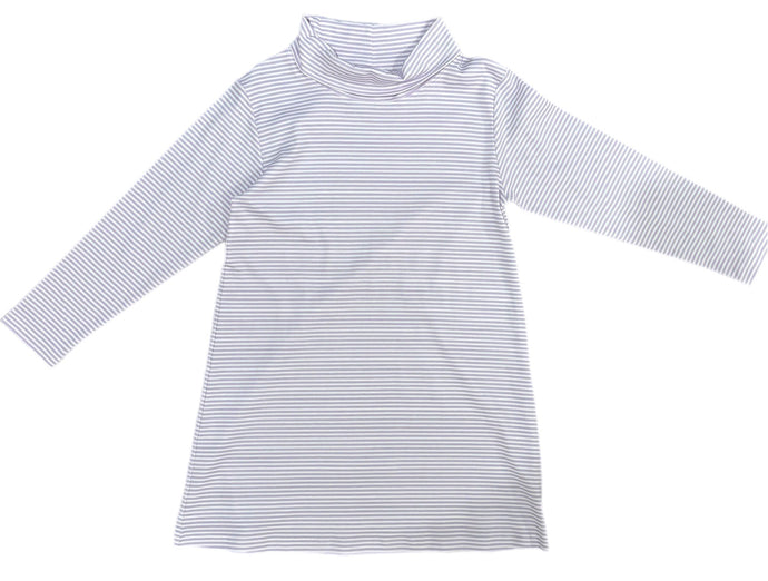 Basics Lanier Knit Turtleneck Dress, Lavender Stripe