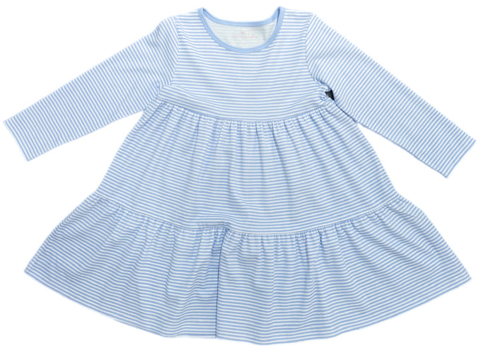 Basics Brynn Knit Dress, Light Blue Stripe