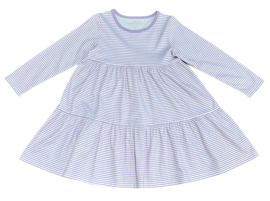 Basics Brynn Knit Dress, Lavender Stripe (Ready to Ship)