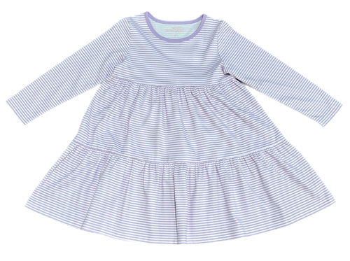 Basics Brynn Knit Dress, Lavender Stripe
