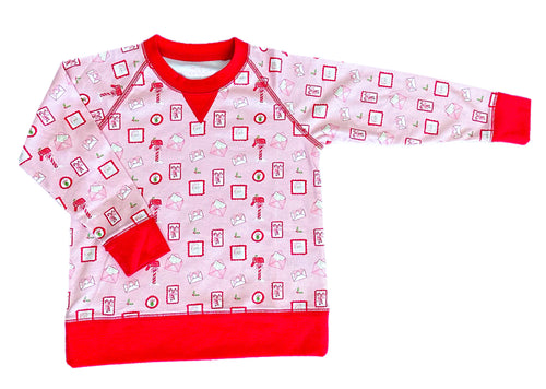 Sidney Sweatshirt, Letters to Santa Knit (Ready to Ship)