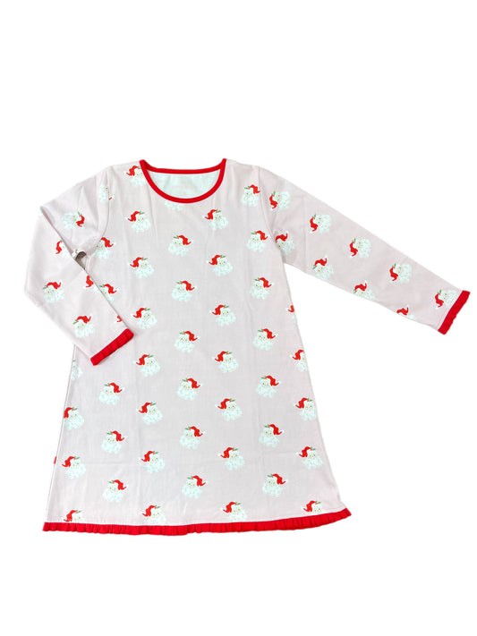 Girls Lounge Dress, Santa