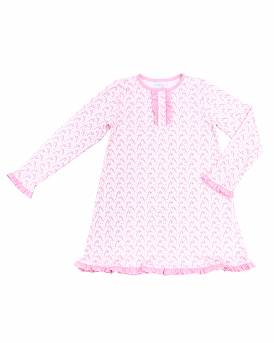 Girls Lounge Dress, Candy Cane