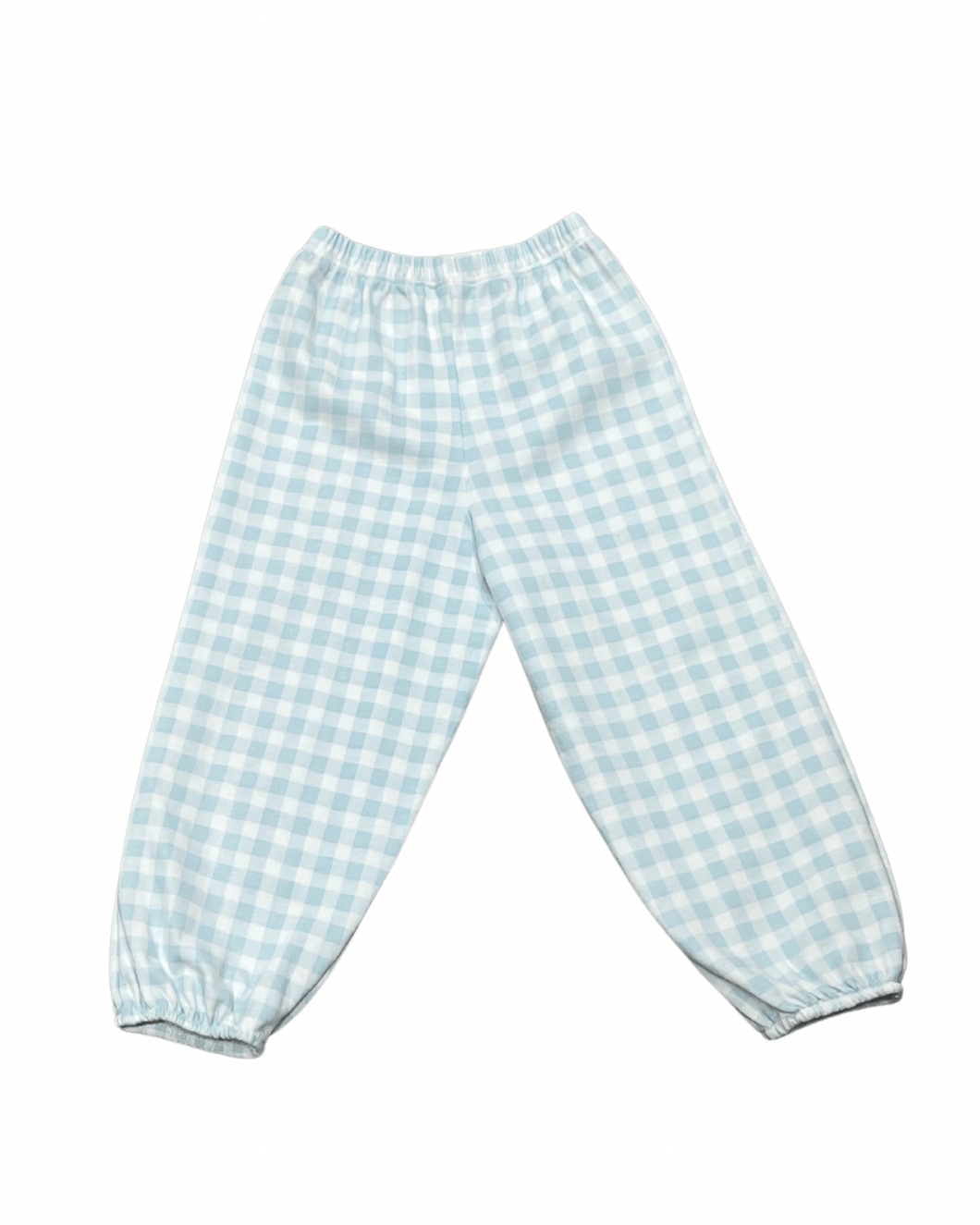 Bubble Pants, Light Blue Gingham