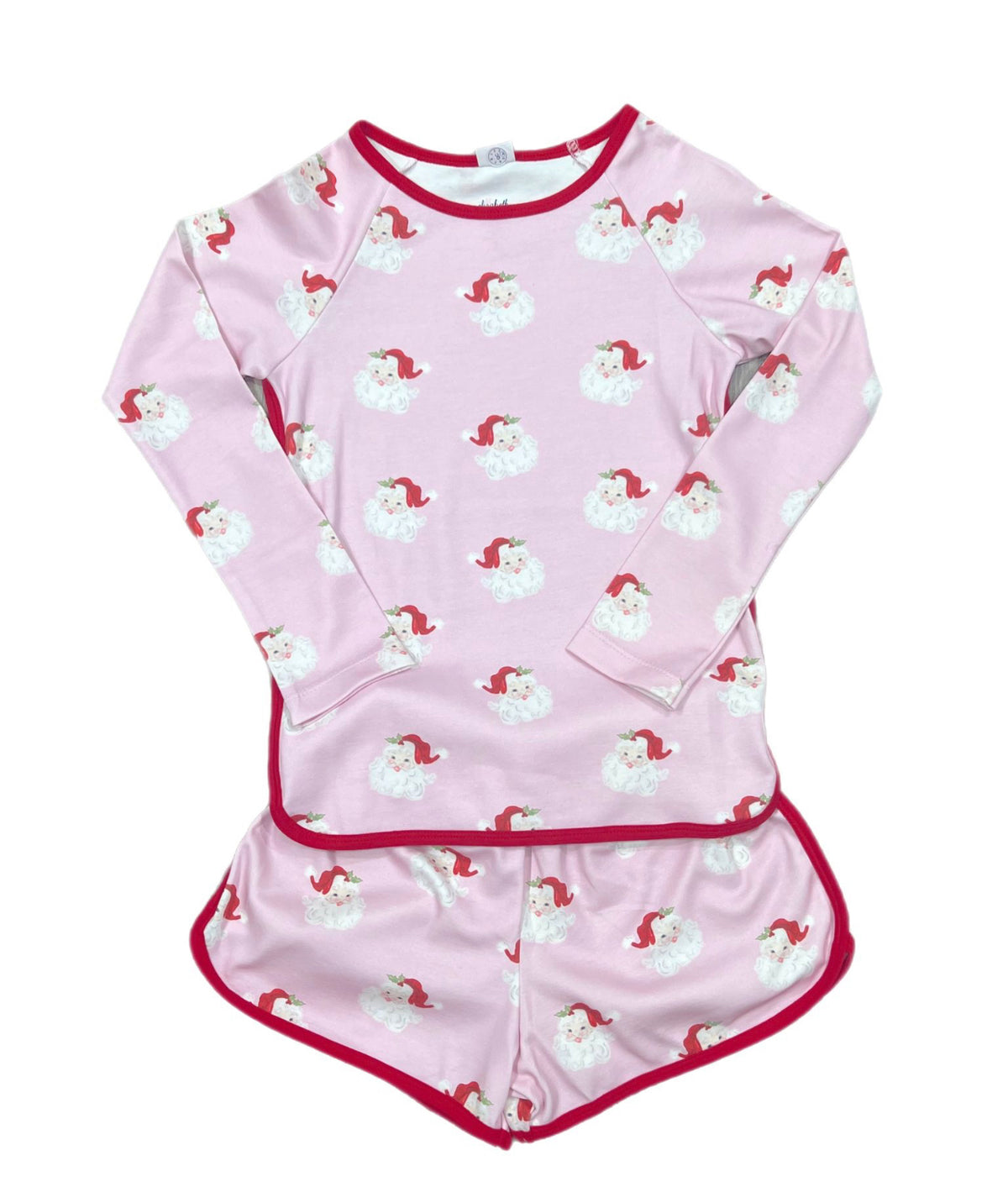 Lounge Long Sleeve Short Set, Santa