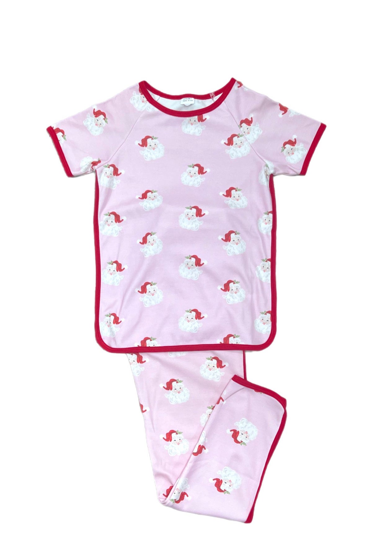 Lounge Short Sleeve Pant Set, Santa