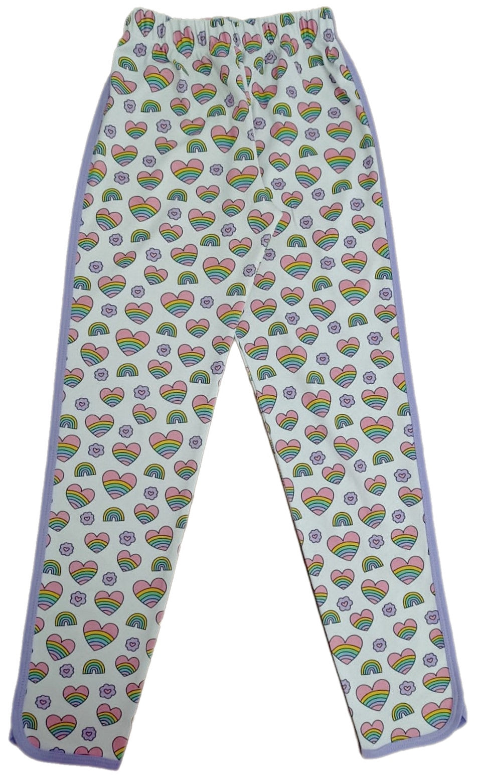 Lounge Long Sleeve Pant Set, Rainbow Heart
