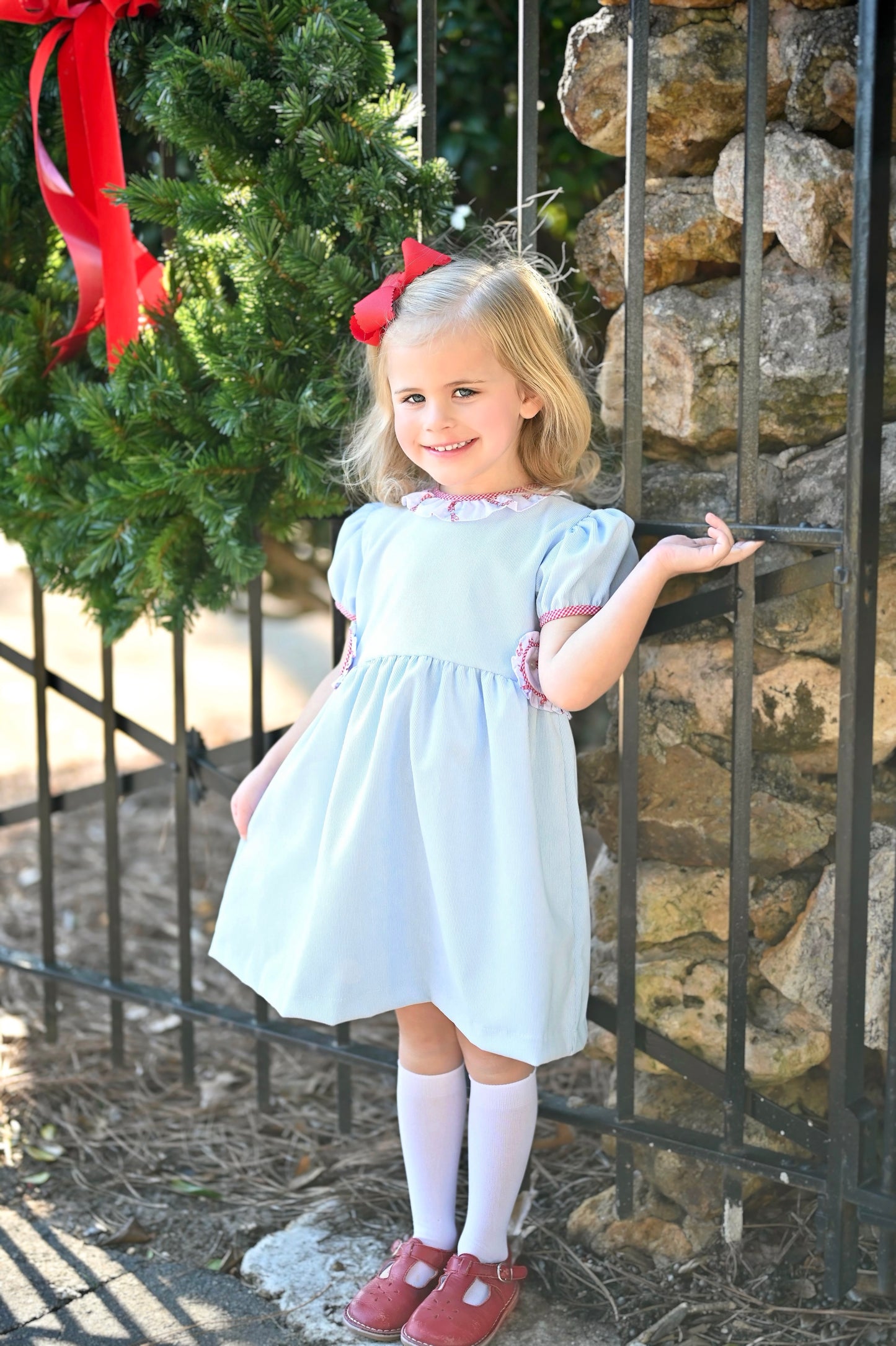 Tabitha Tab Dress, Candy Cane