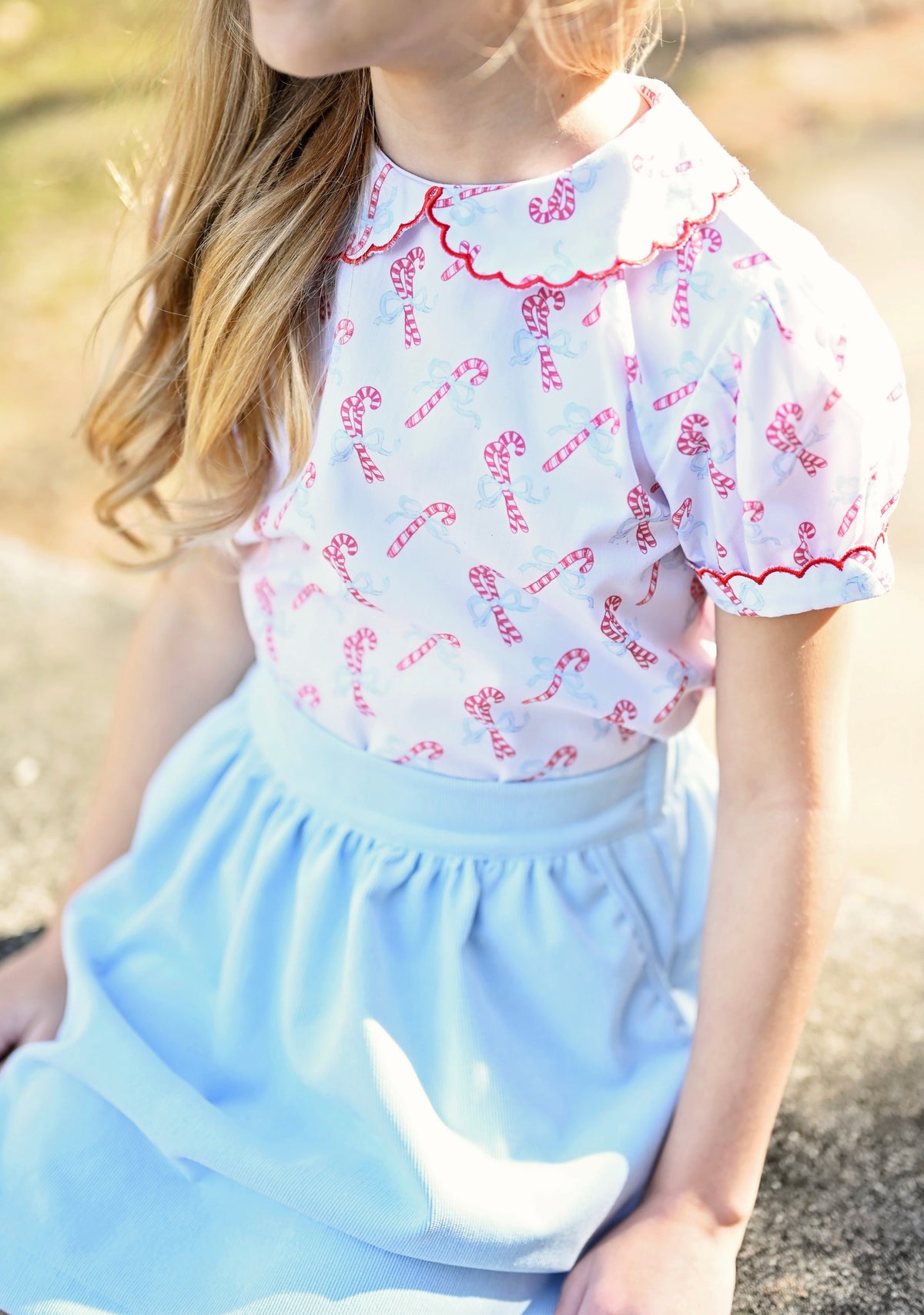 Cece Skirt Set, Candy Cane