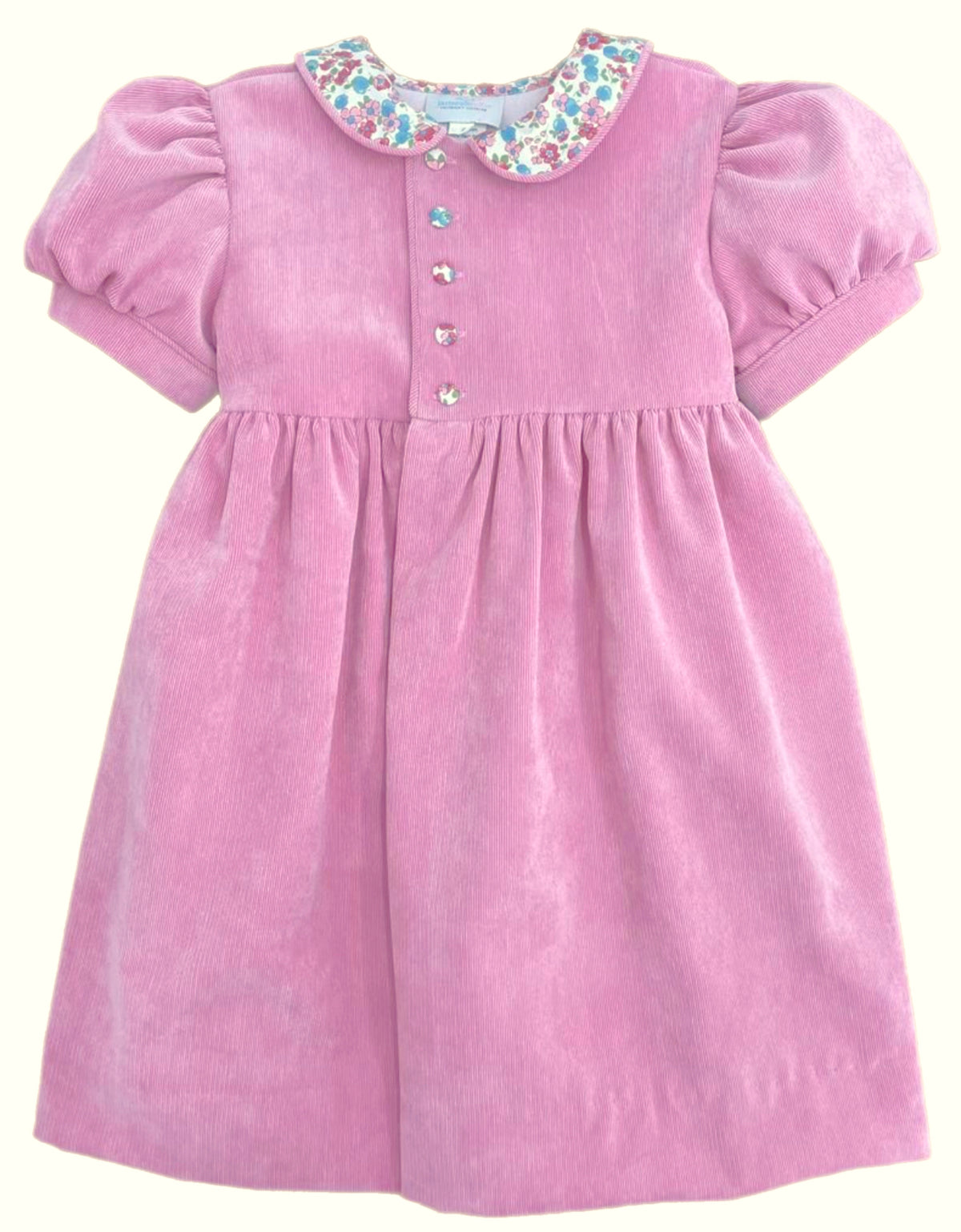 Ava Dress, Pink Cord