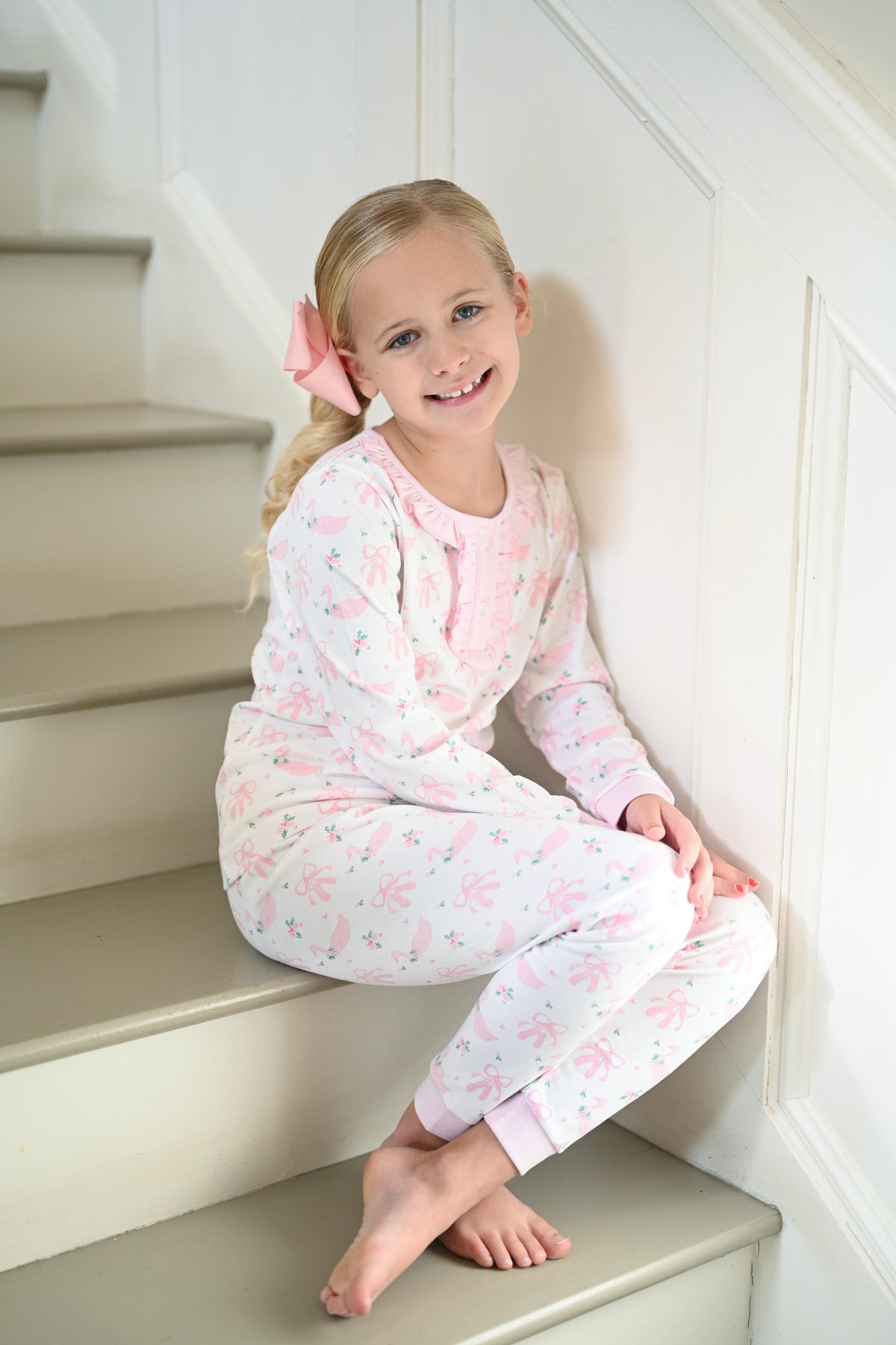 Girls Two-Piece Jammies, Swan