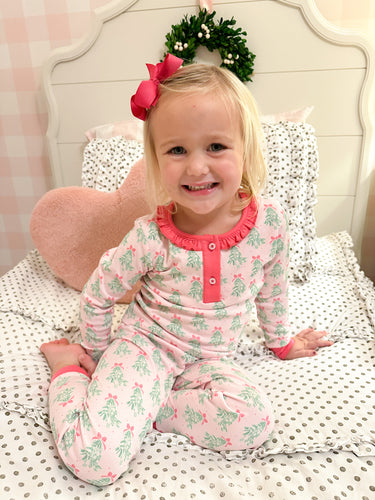 Girls Two-Piece Jammies, Christmas Tree