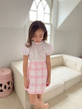 Mae Skirt Set, Pink Check