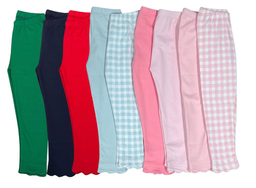 Pima Knit Leggings, Red (Ready to Ship)