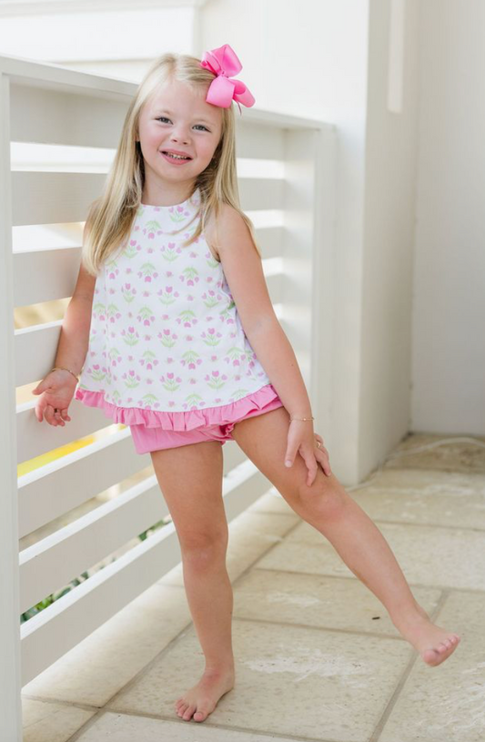 Poppy Banded Short Set, Tulip, product
