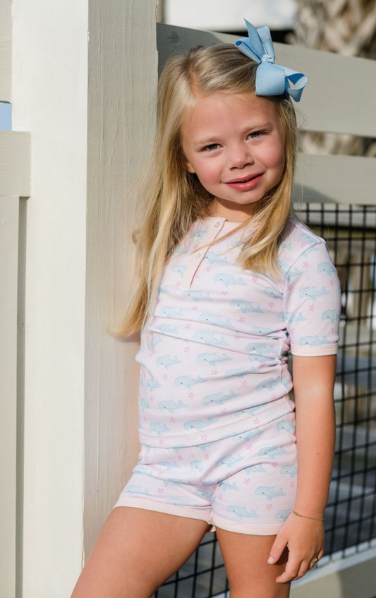 Girls Two Piece Jammies Short , O'Whale, product