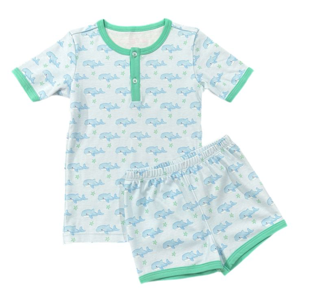 Boys Two Piece Short Jammies, O'Whale, product