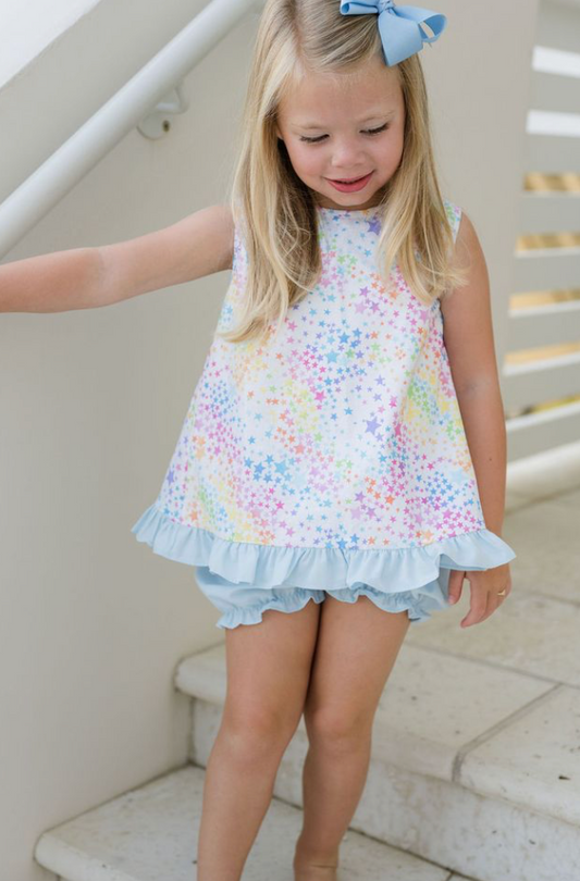 Rainbow Stars Mae Bloomer Set ( Product) (ready to ship)