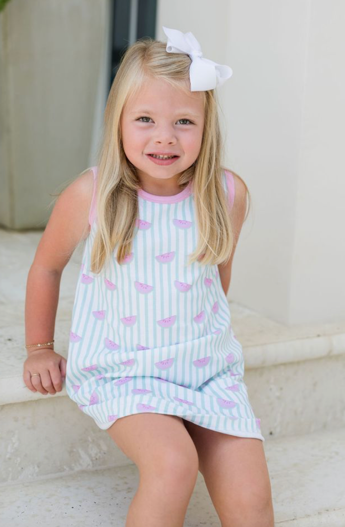 Madison Sleeveless Play Dress, One in a melon online
