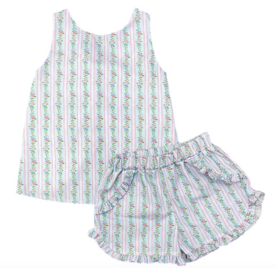 KINLEY SHORT SET/ PINK-BLUE FLORAL online