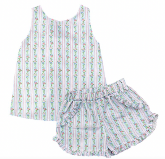 KINLEY SHORT SET/ PINK-BLUE FLORAL online