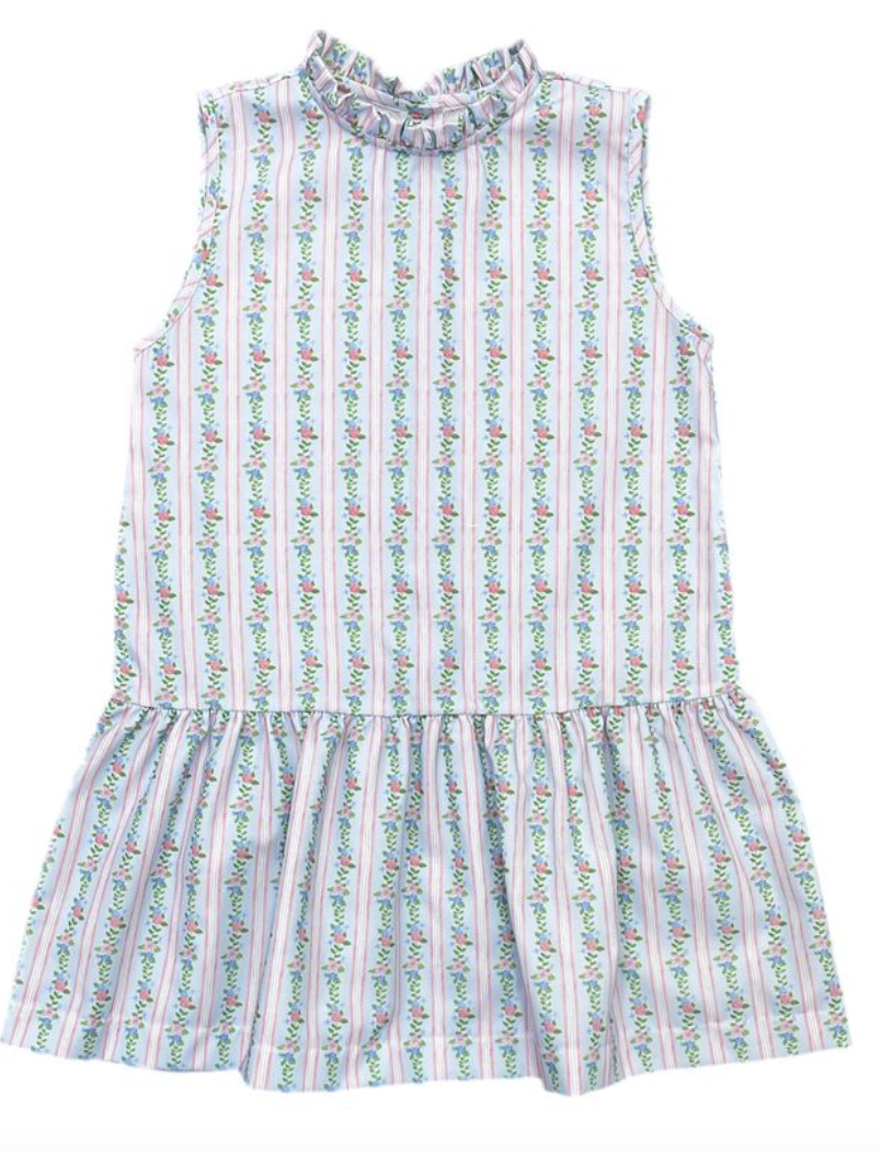 Sydney Dropwaist Dress/PINK-BLUE FLORAL online