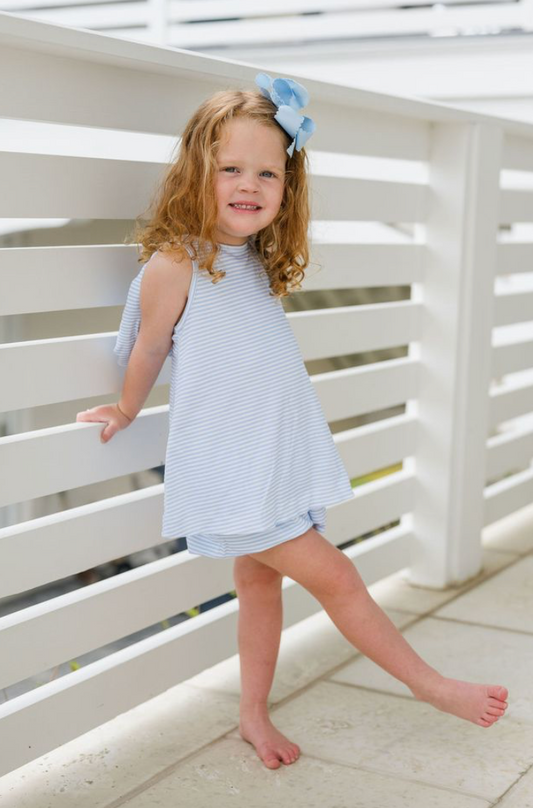 Lottie Banded Short Set Light Blue Stripe online