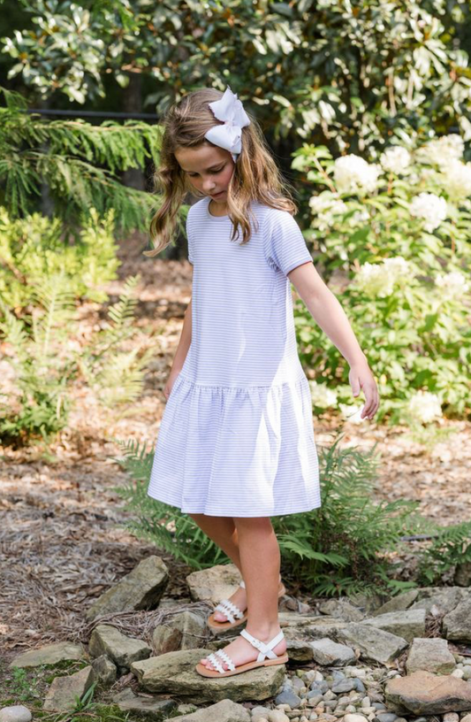 Loren Dropwaist Dress Lavender Stripe online