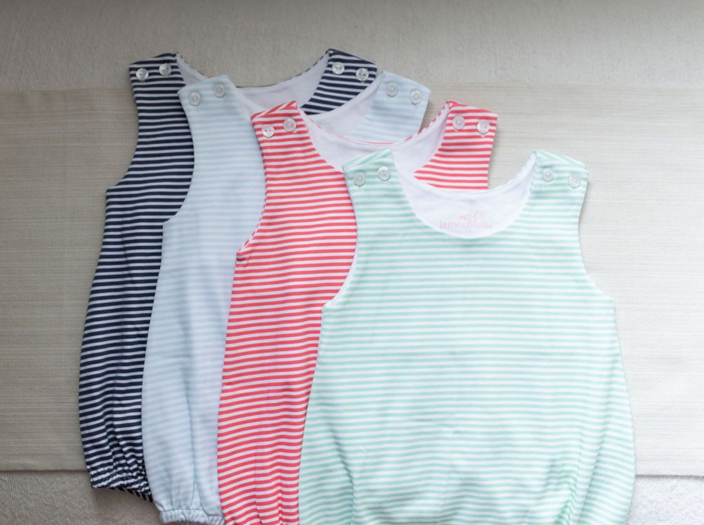 Sweet Summertime Knit- Light Blue Stripe Boys Bubble online