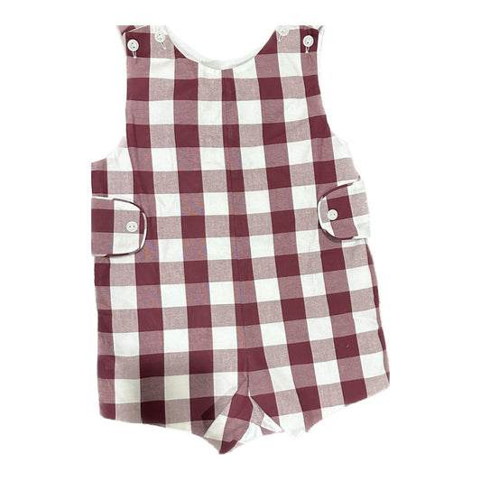 Reed Jon Jon, Maroon Gingham