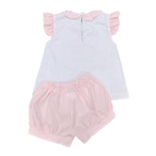 Mouse Bloomer/Banded Short Set, Pink Swiss Dot- Dreamers Collection