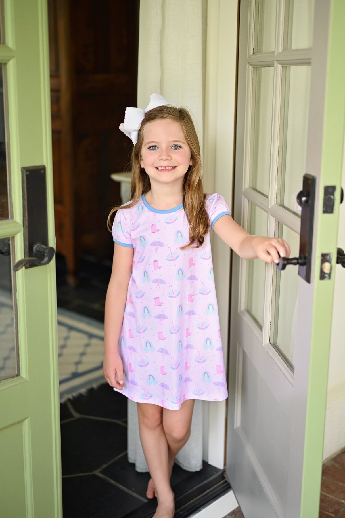 Knit Play Dress, Rain Rain Go Away