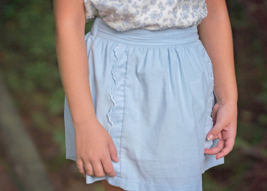 Kate Skirt, Dotted Swiss Floral