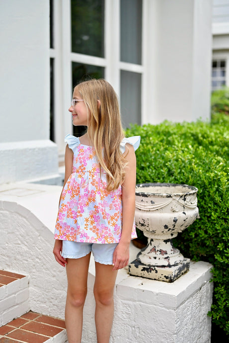 Fallon Short Set, Sea Floral