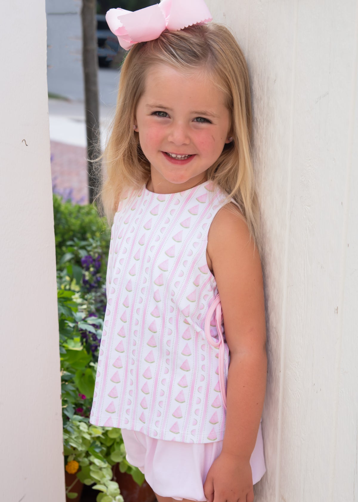 Frannie Knit Bloomer/Banded Short Set, One in a Melon