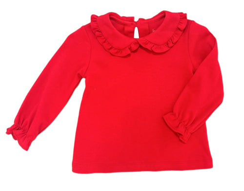 Basics Pima Peter Pan Top, Red (Product)