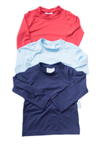Sammy Swim Long Sleeve Rash Guard, Red (Ready to Ship)