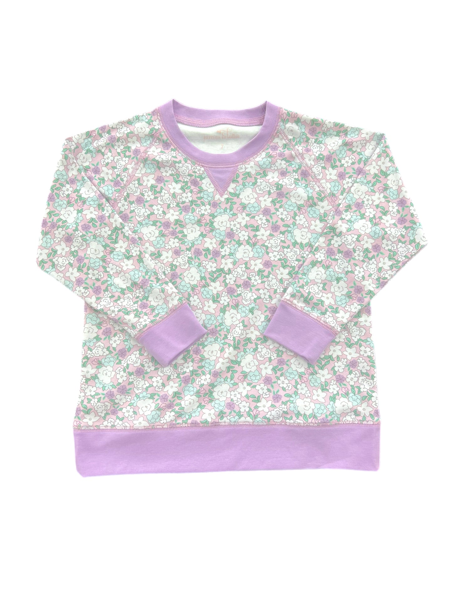 Sidney Sweatshirt - Lavender Floral (Ready to Ship)