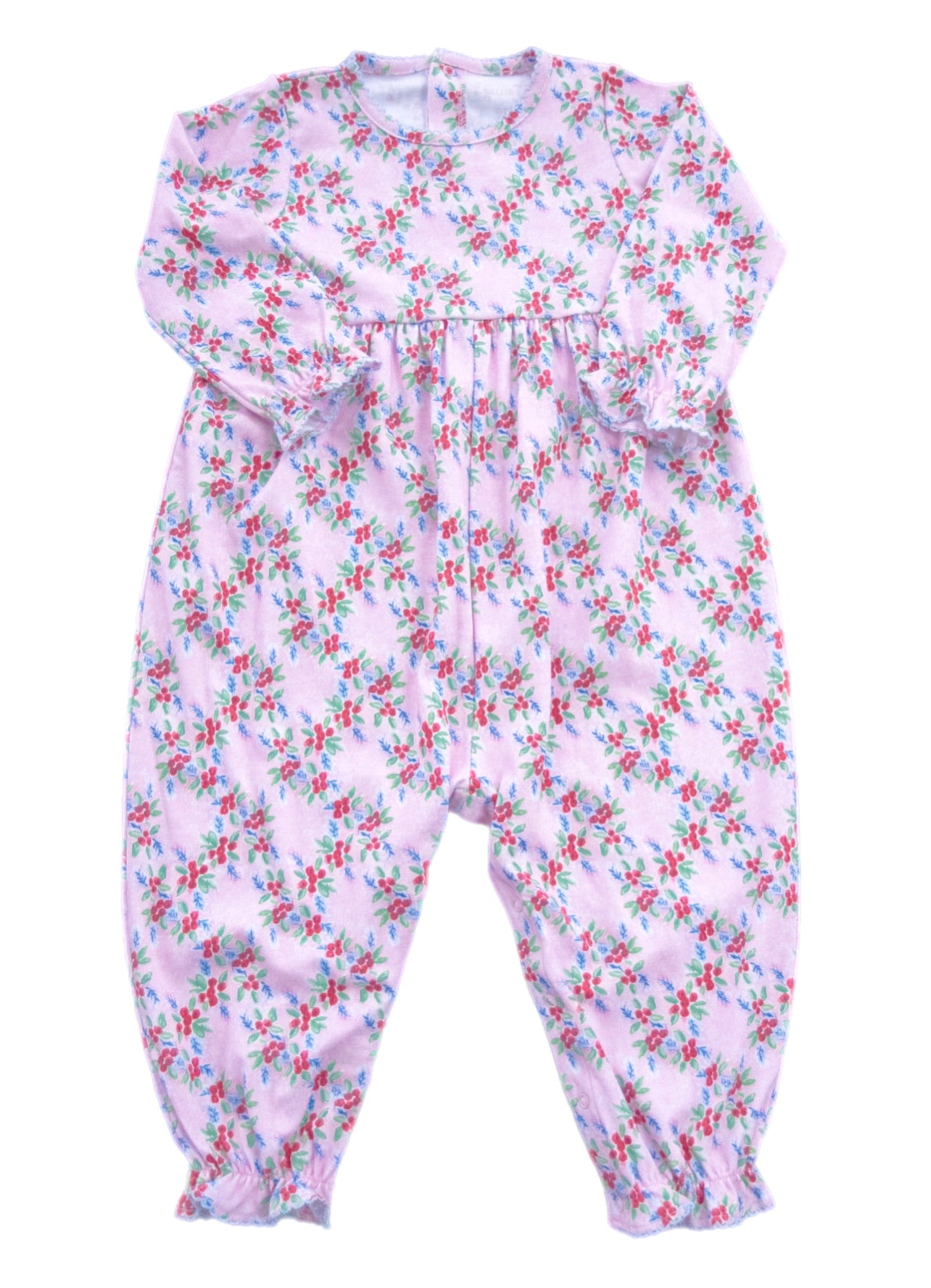 Isla Knit Long Bubble, Christmas Floral