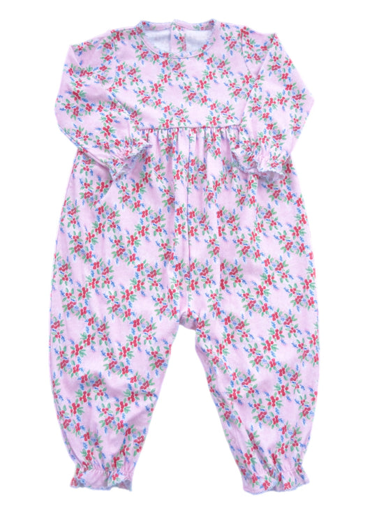 Isla Knit Long Bubble, Christmas Floral