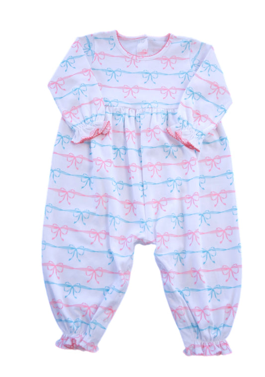 Isla Knit Long Bubble, Simply Sweet Bows (Ready to Ship)