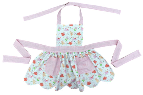 Scalloped Apron, Gingerbread (Ready to Ship)
