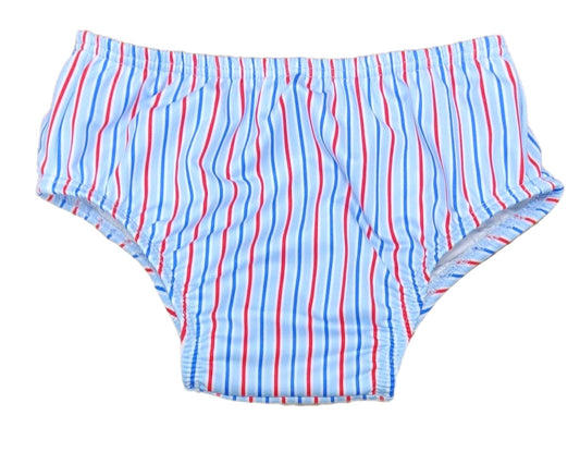 Sammy Stripe Diaper Cover, Patriotic Daisy