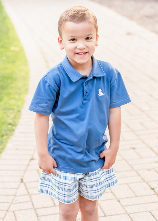 Conrad Shorts, Blue Plaid