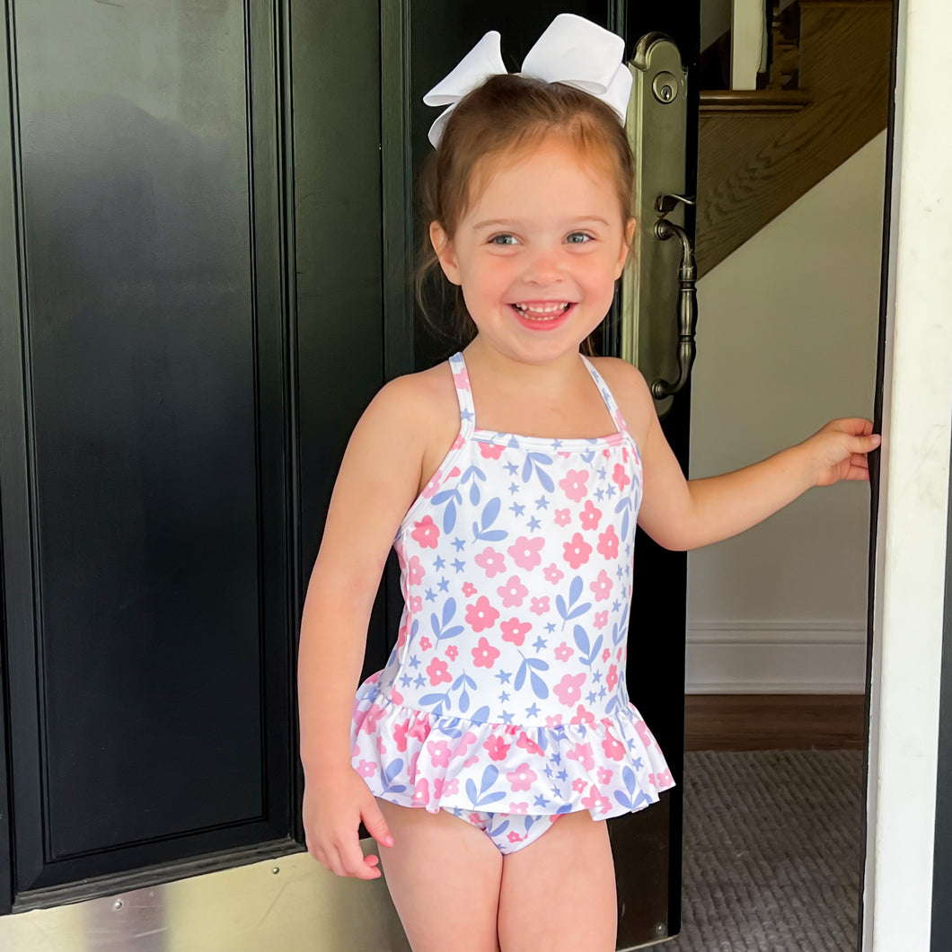 Lainey Swim, Pink and Lavender Floral