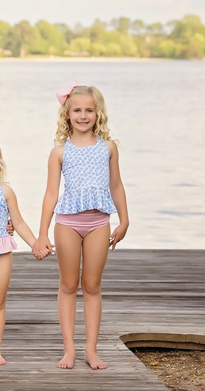Collette Peplum Swim, Shells – James and Lottie INC