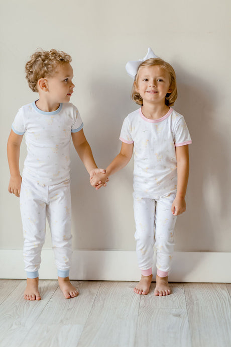Girl Two Piece Jammies, Ducks and Bows