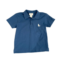 Blue Polo WIth White Puppy